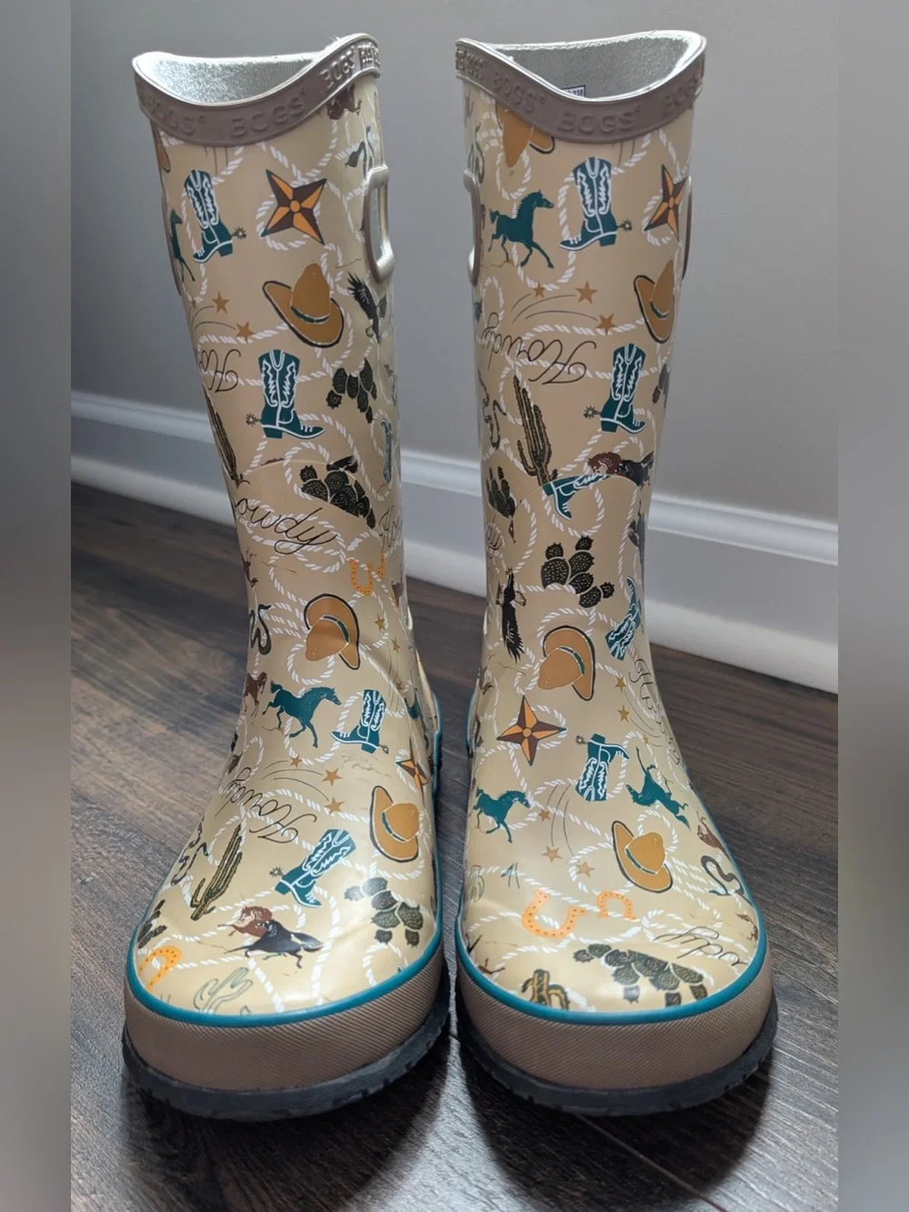 Bogs Kids New Western Rain Boots Youth Size 5